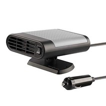 Portable Car Heater Defroster 12V car Heater Cooling Fan Window Demister 30 Seconds Fast Heating Qui, 1, silver