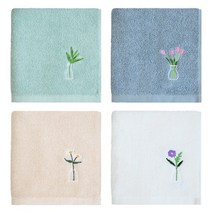 송월타올 블라썸 130g 데일리 수건, 4장, 민트