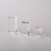 촬영용 투명 아크릴 받침대 3x3x3cm 3x3x5cm 3x3x7cm 반사제품촬영 누끼촬영
