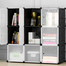 플라스틱 조립식 책장 수납장 큐브 모듈형