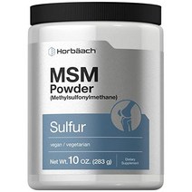 Horbäach MSM 분말 Methylsulfonylmethane 10 oz Vegan 베지테리언 NonGMO Gluten Free by Horbaach