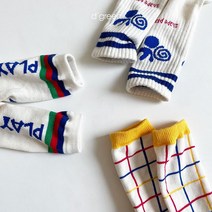 꾸미니 디그린 키즈 플레이 아동 유아 아기 양말 3스타일 1세트