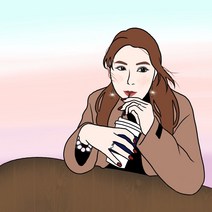 선물) 주문제작 기념일 선물 사진 그림 액자 감성 팝아트 캐리커처 초상화 추천, 화이트