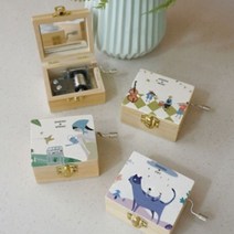 PGM1*^몰일러스터 수동 오르골 (4 TYPE) 스트 홈인테리어 집들이선물 장식용 선반 데코 테이블 용품^*1췤pgm, *^^옵션*^티