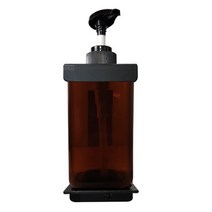 리필통 펌프용기 1구 디스펜서 샴푸통 국내제작 브라운 공병 500ml 욕실 호텔 모텔 비품