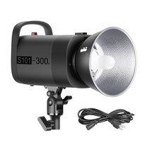Newer S101-300W Professional Studio Monolight 스트로브 Flash 빛 300W 5600K 와 모델링 L알루미늄 합금, [02] EU plug
