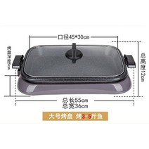 생선굽는기계 생선그릴 고기그릴 초벌기계 220V 생선 오븐 다기능 전기 종이 포장 특수 냄비 레스토랑 직사, 02 45x30cm_04 AU