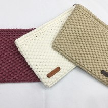 [니터스] (패키지)클라우드 톡톡클러치(클라우드3볼+도안) 뜨개질 DIY 패키지, 크림화이트, 1set