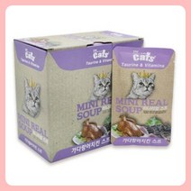 고양이 간식 미니리얼 스프 40g*20개가다랑어치킨, 상품선택
