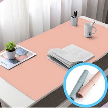 와이드 이케아책상매트 양면 데스크매트 책상깔판, 브라운