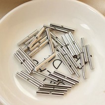 색상 보존 크로스바 중간 구멍 구리 황동 품질 보석 DIY 만들기 용품 재료 액세서리 10 개, Platinum