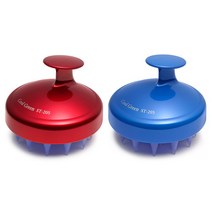 쿨그린 ST-205 샴푸브러쉬 두피마사지기 레드+블루, 레드 블루