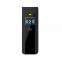 공기질측정기 At188 휴대용 호흡 알코올 테스터 디지털 lcd로 가정용 테스트를 위한 빠른 반응 음주 측정기, Black, 01 Black