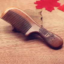 복숭아나무빗 탈모관리 액운방지 머릿결보호 나쁜기운 차단 복숭아빗, 손잡이(사람그림)