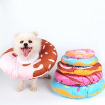 아트박스/에코벨 강아지 넥카라 도넛 쿠션 M/깔대기 튜브 수술 목보호, 강아지 넥카라 도넛 쿠션 M 핑크, 상세설명 참조