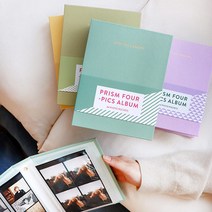 프리즘 네컷 앨범 84포켓 인생네컷 커플 사진첩 선물 기념일 4컷 포토앨범 포토북 콜렉트북 스크랩북, lavender