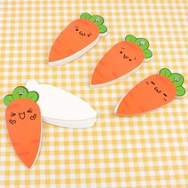 N 공시생 당근 모양 떡메 믹스 메모지 2개 책갈피 수험생 노량진