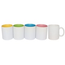 승화전사 머그 12개 소량 및 3색혼합 색상 주문, 핑크12개