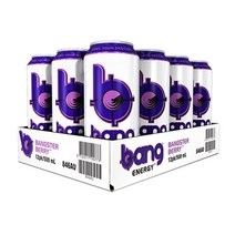 뉴질랜드 VPX Bang 뱅 뱅스터 베리 에너지 드링크 음료 Bangster Berry 500ml 12캔