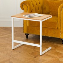 가구느낌 간이테이블 침대 소파 사이드 사이드테이블, 간이테이블-네추럴화이트