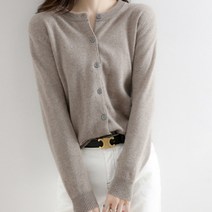 잇치치 여성 베이직 라운드넥 니트 가디건 5color ZD021
