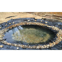 연못 방수포 PVC 자재 만들기 시공 공사 정원 3x2m, 블랙