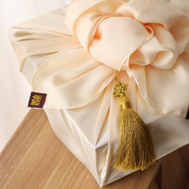 공단보자기 10장 선물 과일 포장 예단 보자기 福라벨 108x108cm, 북청색10장