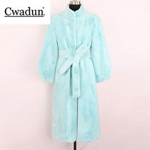 여우털 코트 여 겨울 도톰 롱 코트