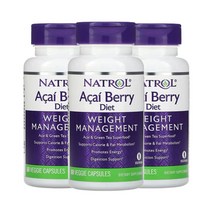 나트롤 아사이 베리 다이어트 체중 관리 베지 캡슐 60정, 3개