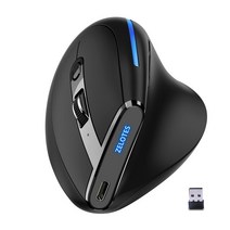 블루투스 인체공학 손목보호 F-36A 2.4G 무선 마우스 6 버튼 인치 당 점 조절 공학적 수직 RGB 광 컴퓨터, 01 Black, 한개옵션1