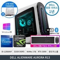델 에일리언웨어AURORA R13 i9-12900KF RTX3090 32GB 1TB PCIe SSD+2TB 정품윈도우11홈