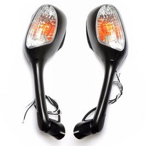 차량셀프도색 자동차보수 스즈키 오토바이 Led 조명 백미러 Gsx-r 600 750 1000 2006 K5 K6 K7 K8 K9 12V, 01 WHITE