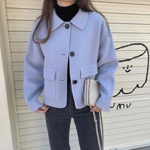 울90% 투포켓 핸드메이드 숏코트 자켓(4컬러)