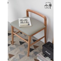 화장대 의자 낮은 고급 원목 스툴 우드 안방 북유럽, 화이트오크 그레이스툴