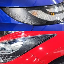 더뉴카니발 전용 헤드램프 포지드카본블랙 리플렉터 데칼스티커