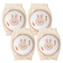 아띠래빗 이중 에어퍼프 유아 무릎보호대, 2세트, 아띠토끼