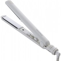 SALONIA 사로니아 미니 헤아 아이론 스트레이트 화이트 범용 MAX210 ℃ 내열 파우치 제조사 1 년 보증, 단일옵션