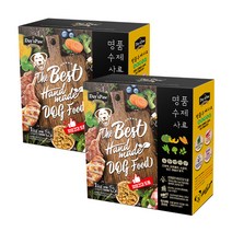 데이스포 명품 수제 녹황색식단 피부건강 강아지 습식 사료 1kg, 2개