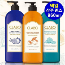 애경 ClABO 클라보 시트러스 샴푸 린스 960ml 택일 +여행용샴푸, 프레쉬 샴푸1