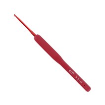 오키도키 고급형 레드 실리콘 코바늘, 레드 실리콘 코바늘 4/0호(2.5mm), 1개