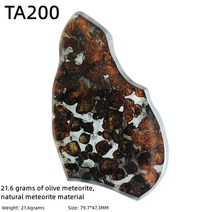 운석 METEORITE 수집 광물 희귀 슬라이스 조각 케냐 팔라사이트 올리브 11g200g, 2.TA200