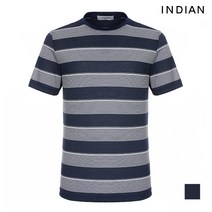 인디안 INDIAN 스트라이프 반팔 티셔츠__MITASVM3411