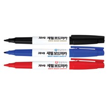 [문구조아] 자바 세필 보드 마카 필기도구 파랑, 4개