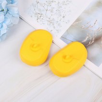 1 쌍의 실리콘 귀 커버 실용 여행 헤어 컬러 샤워 물 샴푸 보호자 케어, [04] Yellow