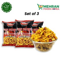 PAW Chanachur (Hot Spicy) Snack 65g (Set of 3) 195g 차나츄어 핫 스파이스 과자, 3개