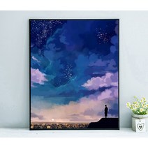 비가토 DIY 채색 로맨틱 풍경 홈 장식 그림 유화 그리기, VXK24_40X50 내부프레임_DIY 세트