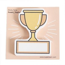 슈퍼쌤 [슈퍼쌤]활용만점 스티키노트_4종, 1개, B.어워드(트로피)