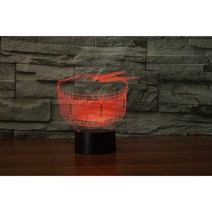 악기모양 3D 입체 아크릴 테이블 조명 기타 무드등 합주실 음악 연습실 꾸미기 소품 야간 음표 드럼 피아노 침대 옆 램프 터치 스위치, G.스네어 드럼 -195x229mm