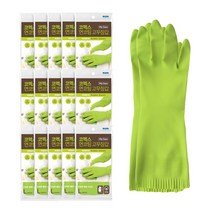 코멕스 면코팅 고무장갑 L, 그린, 15개