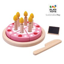 브랜드없음 플랜토이즈 원목장난감 주방놀이 생일케이크 세트 3488, 단품없음